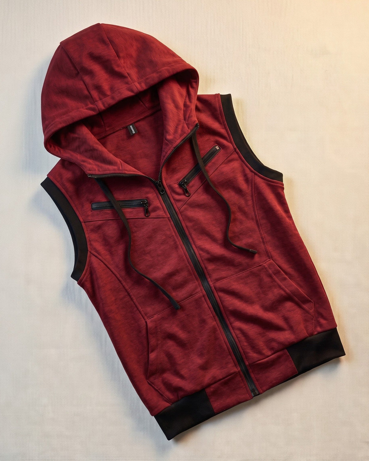 Domenico Cotton Blend Hoodie Vest